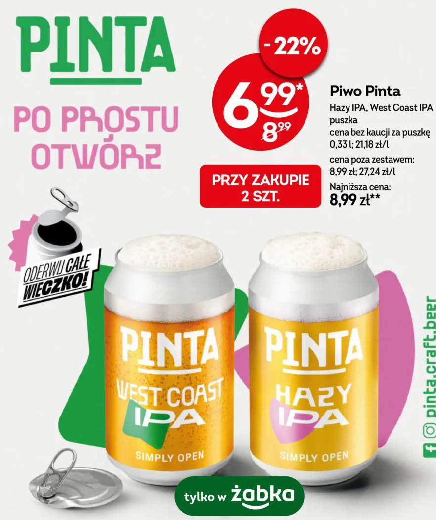 Piwo Pinta West Coast IPA