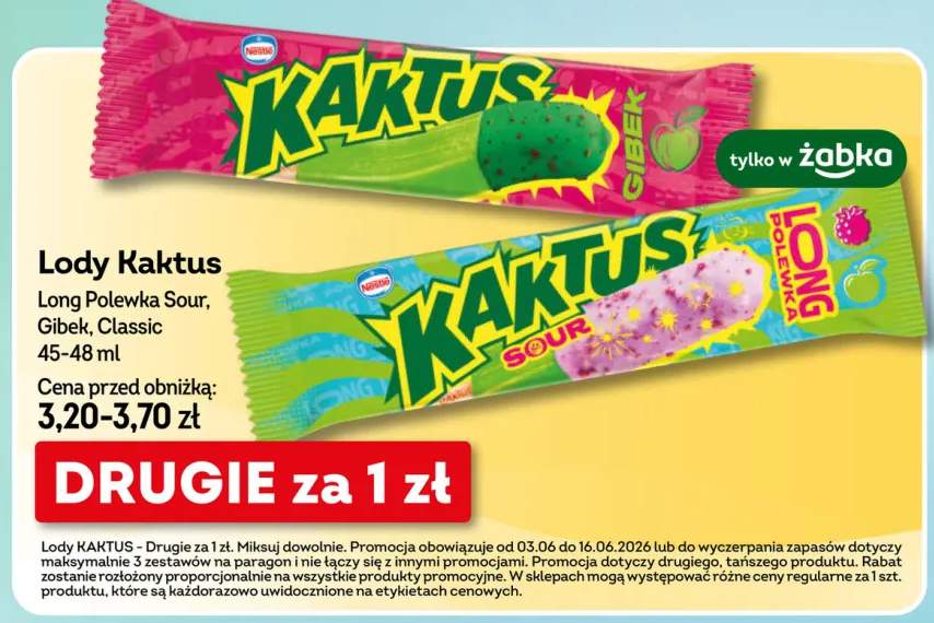 Lody Kaktus Long Polewka Sour