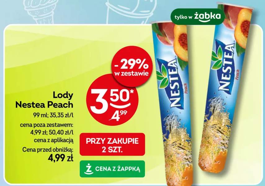 Lody Nestea Peach