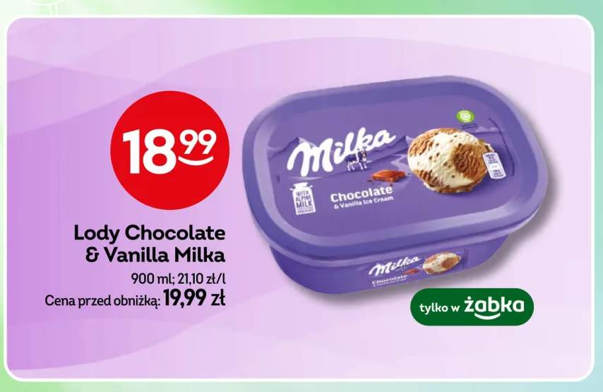 Lody Chocolate & Vanilla Milka
