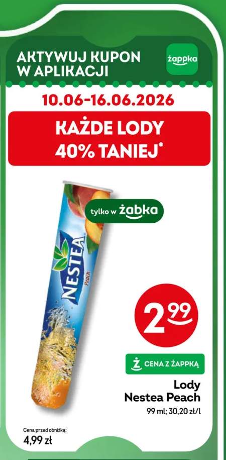 Lody Nestea Peach