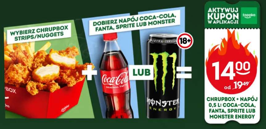 Zestaw Chrupbox Nuggets 270 g + Napój Fanta 0,5 l