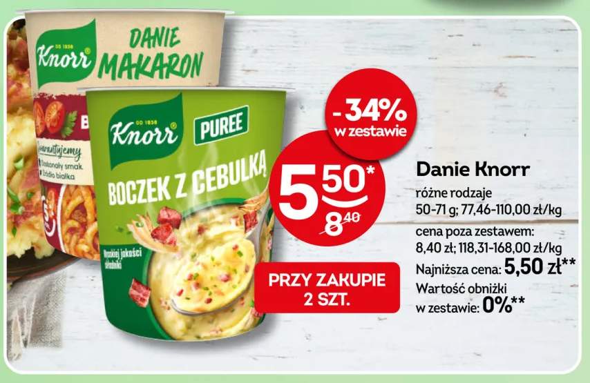 Danie Knorr Puree Boczek z cebulką