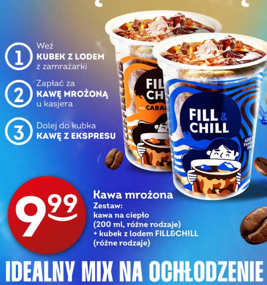 Kawa mrożona Zestaw: kawa na ciepło + kubek z lodem FILL&CHILL