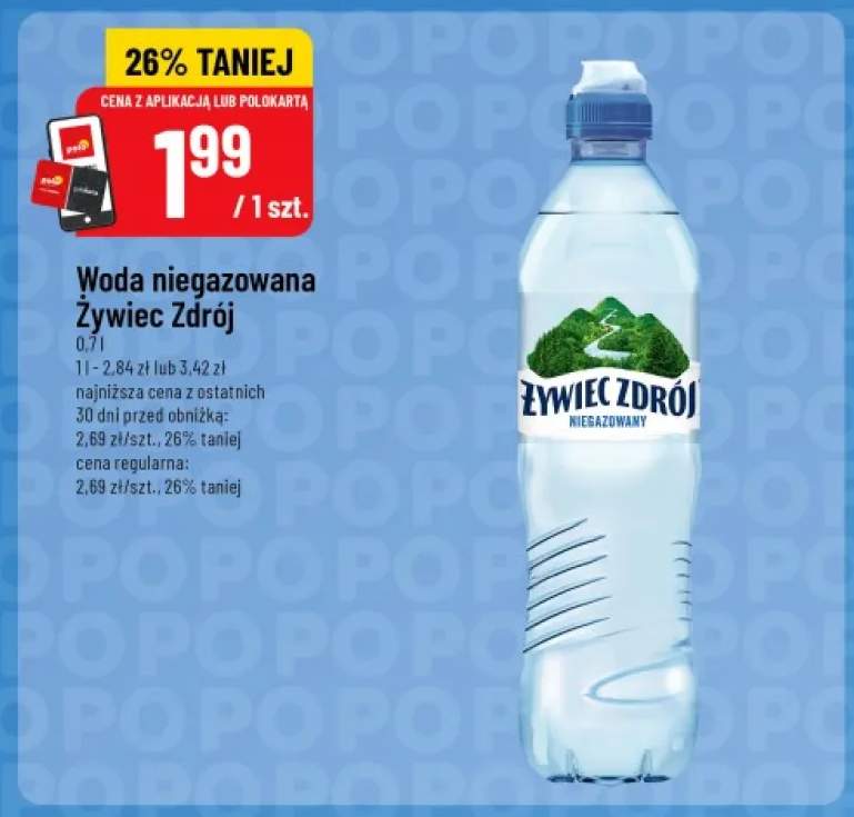 Woda niegazowana Żywiec Zdrój