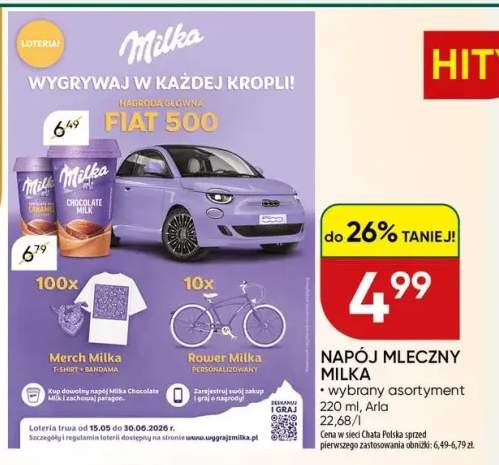 Napój mleczny Milka