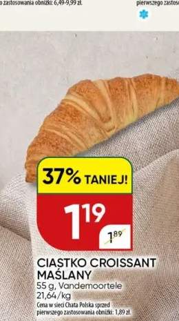 Ciastko croissant maślany Vandemoortele