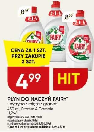 Płyn do naczyń Fairy cytryna