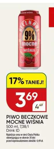 Piwo Beczkowe Mocne Wiśnia