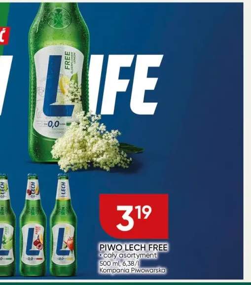 Piwo bezalkoholowe Lech Free