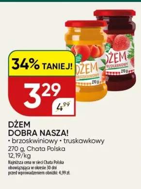 Dżem Dobra Nasza! brzoskwiniowy