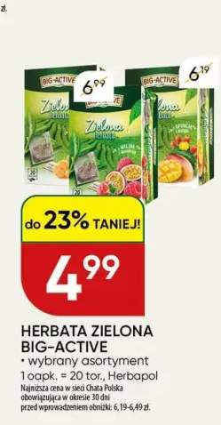 Herbata zielona Big-Active Malina