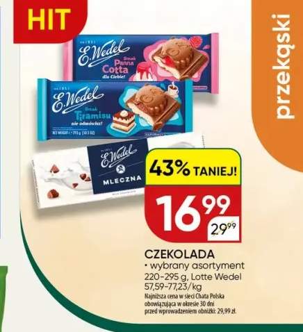 Czekolada E.Wedel Panna Cotta