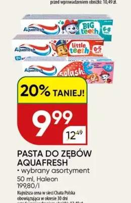 Pasta do zębów Aquafresh Big Teeth