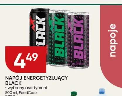 Napój energetyzujący BLACK