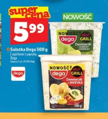 Sałatka Ziemniaczki z ogórkiem i koperkiem Dega 500g