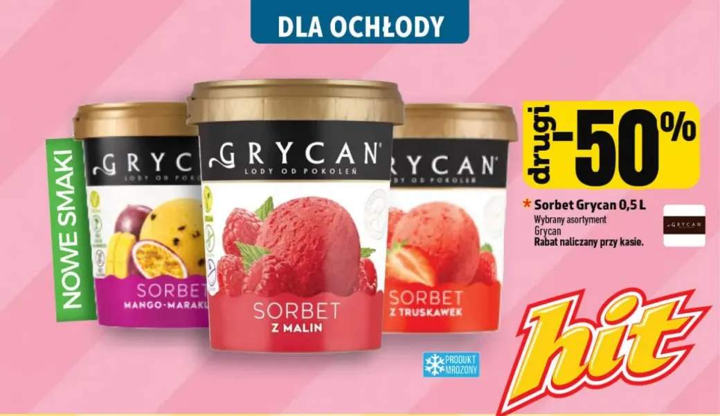 Sorbet Grycan z truskawek