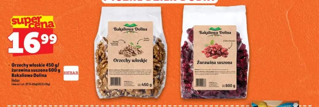 Żurawina suszona Bakaliowa Dolina Hebar