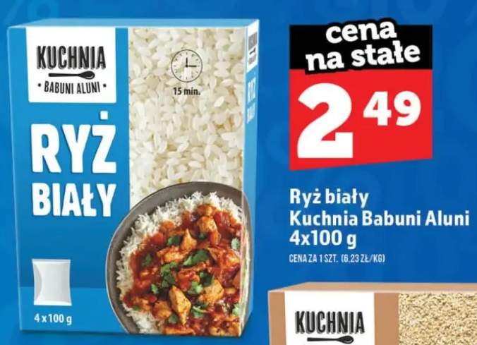 Ryż biały Kuchnia Babuni Aluni 4-pak 100g