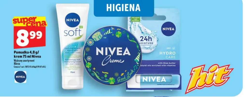 Pomadka ochronna Nivea Hydro Care