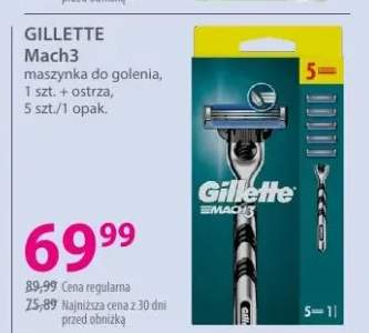 Maszynka do golenia GILLETTE Mach3 + ostrza 5 szt.