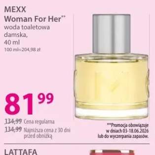 Woda toaletowa damska MEXX Woman For Her