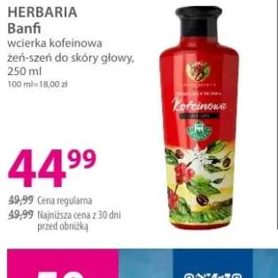 Wcierka do skóry głowy HERBARIA Banfi kofeinowa żeń-szeń