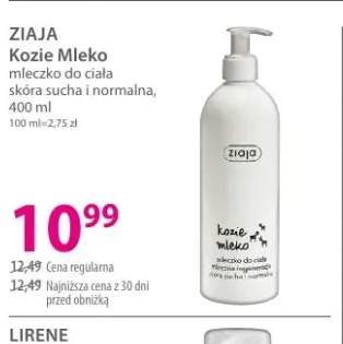 Mleczko do ciała skóra sucha i normalna Ziaja Kozie Mleko