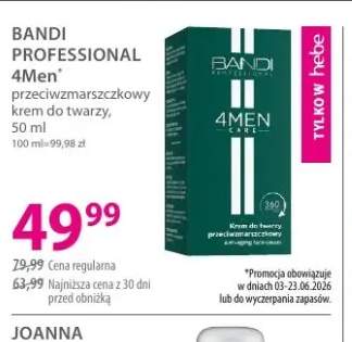 Przeciwzmarszczkowy krem do twarzy BANDI PROFESSIONAL 4Men