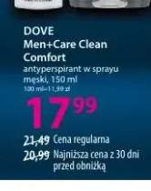 Antyperspirant w sprayu męski DOVE Men+Care Clean Comfort