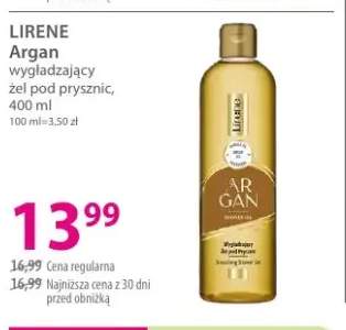 Wygładzający żel pod prysznic LIRENE Argan
