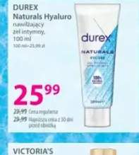 Nawilżający żel intymny DUREX Naturals Hyaluro