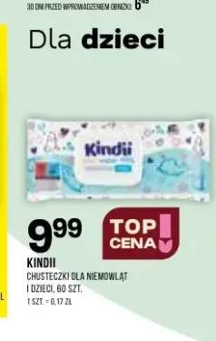 Chusteczki dla niemowląt i dzieci Kindii