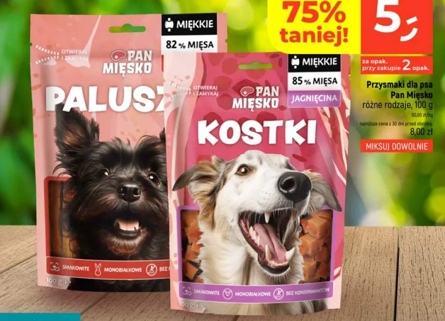 Przysmaki dla psa Pan Mięsko Paluszki