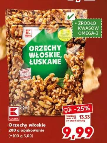 Orzechy włoskie łuskane K-Classic