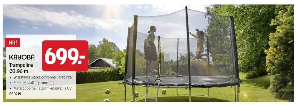 Trampolina Kayoba Ø3,96 m