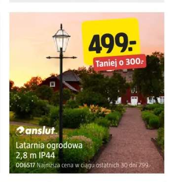 Latarnia ogrodowa Anslut 2,8 m IP44