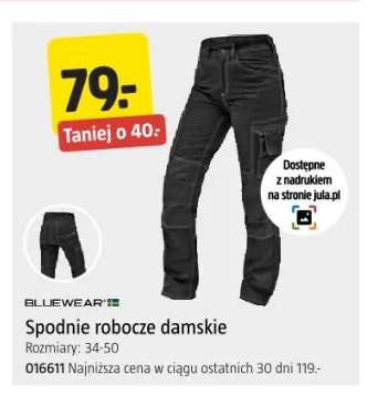 Spodnie robocze damskie Bluewear