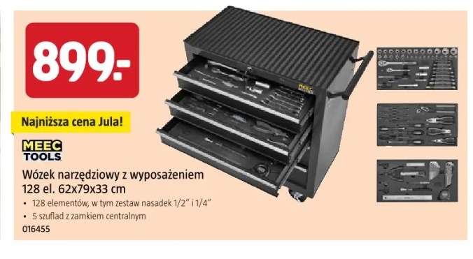 Wózek narzędziowy z wyposażeniem MEEC TOOLS
