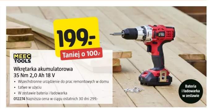 Wkrętarka akumulatorowa MEEC TOOLS