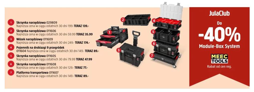 Pojemnik na drobiazgi MEEC TOOLS 011604
