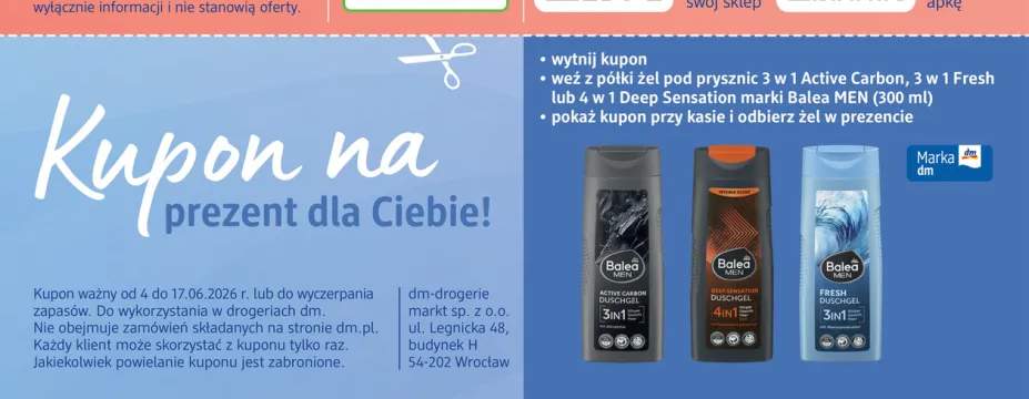Żel pod prysznic 4w1 Balea MEN Deep Sensation