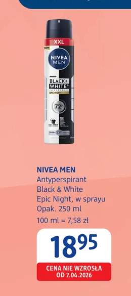 Antyperspirant w sprayu NIVEA MEN Black & White Epic Night