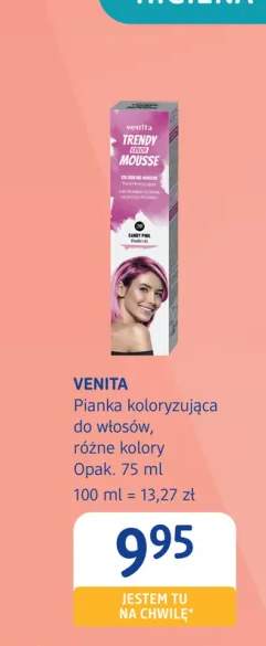 Pianka koloryzująca do włosów VENITA