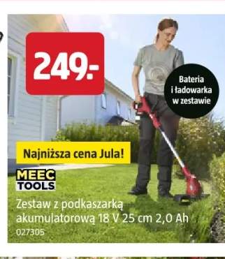 Zestaw z podkaszarką akumulatorową Meec Tools
