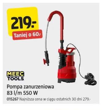 Pompa zanurzeniowa Meec Tools 550W 83 l/min