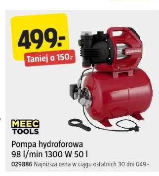 Pompa hydroforowa Meec Tools 1300W 50 l 98 l/min