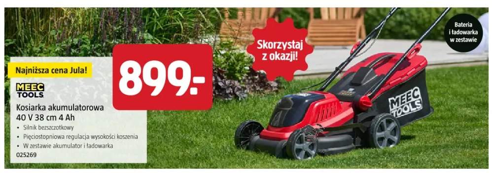 Kosiarka akumulatorowa Meec Tools