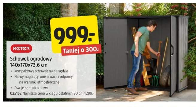 Schowek ogrodowy Keter