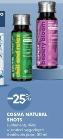 Suplement diety w postaci wygodnych shotów do picia COSMA NATURAL SHOTS Chill and relax